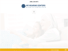 Tablet Screenshot of myhearingcenters.com